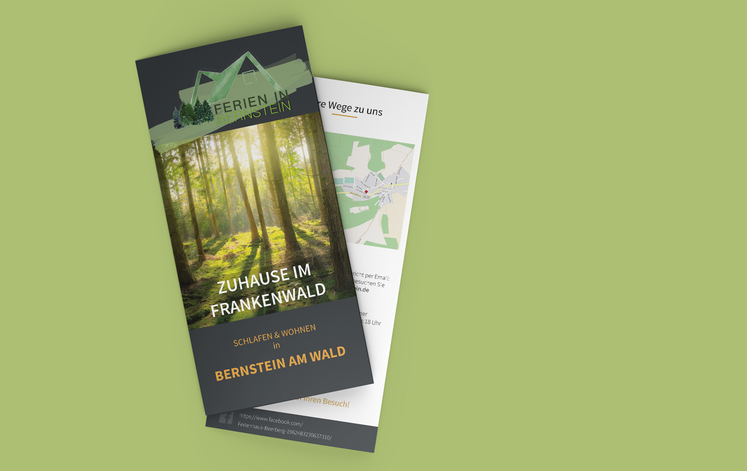 Flyer Broschüre Eyecatcher Marketing Ökologischer Fußabdruck